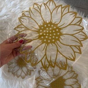 Gold Sunflower Decorative